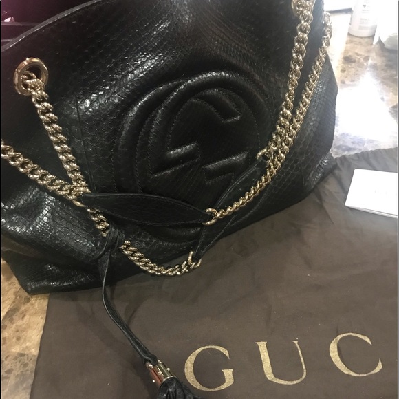 gucci chain tote